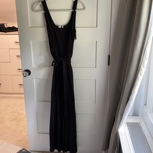 Black knit jumpsuit